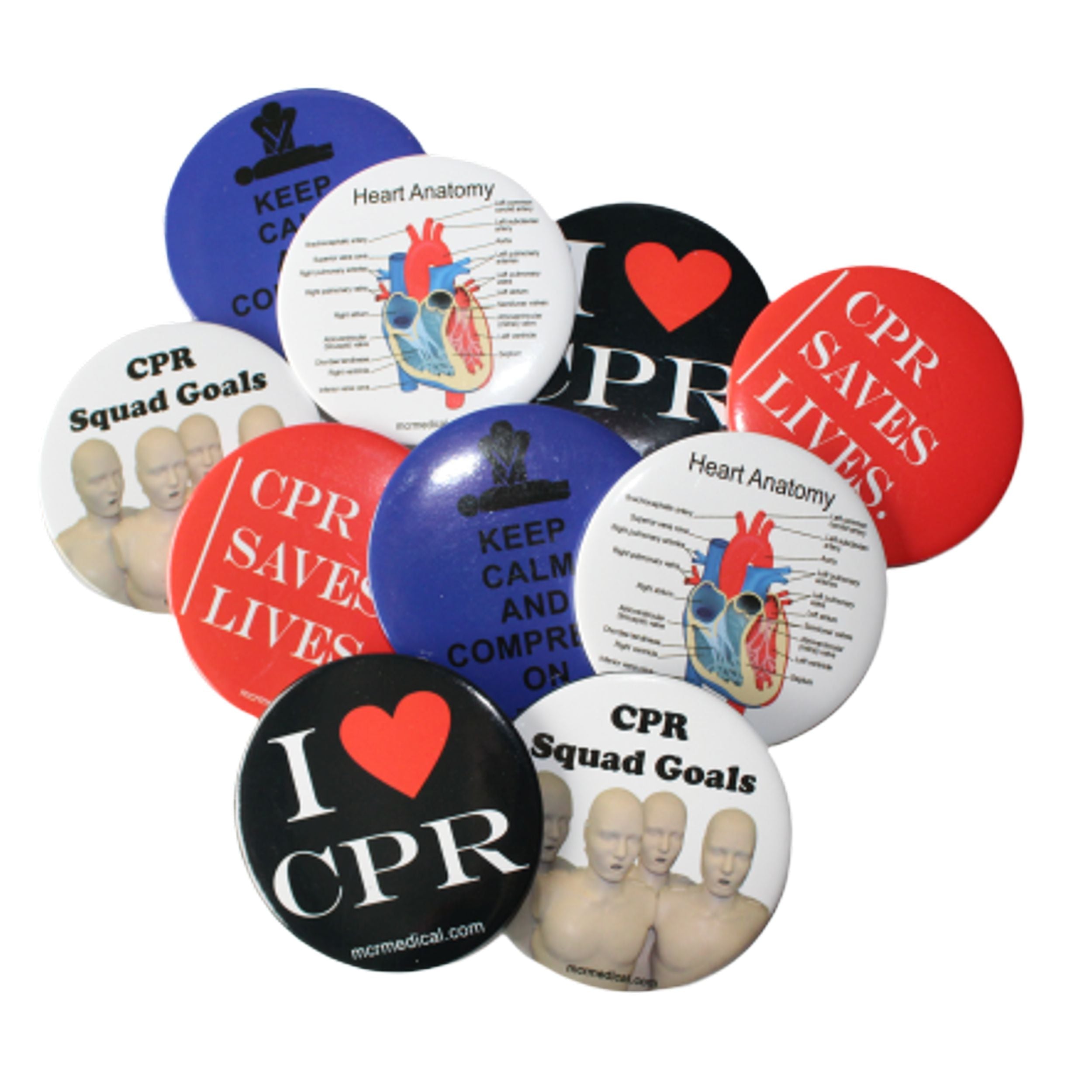 Novelty Grab Bag (8-10 pcs buttons/wristbands/keychains)