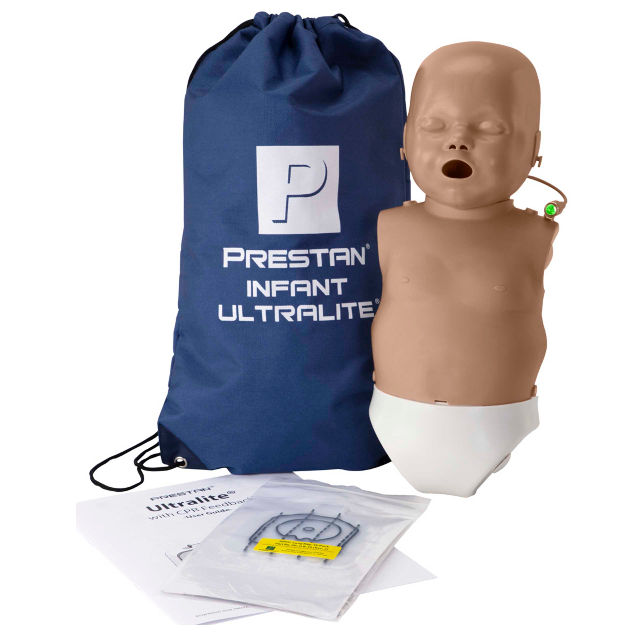 Single Prestan Ultralite CPR Manikins, Dark Tone Infant
