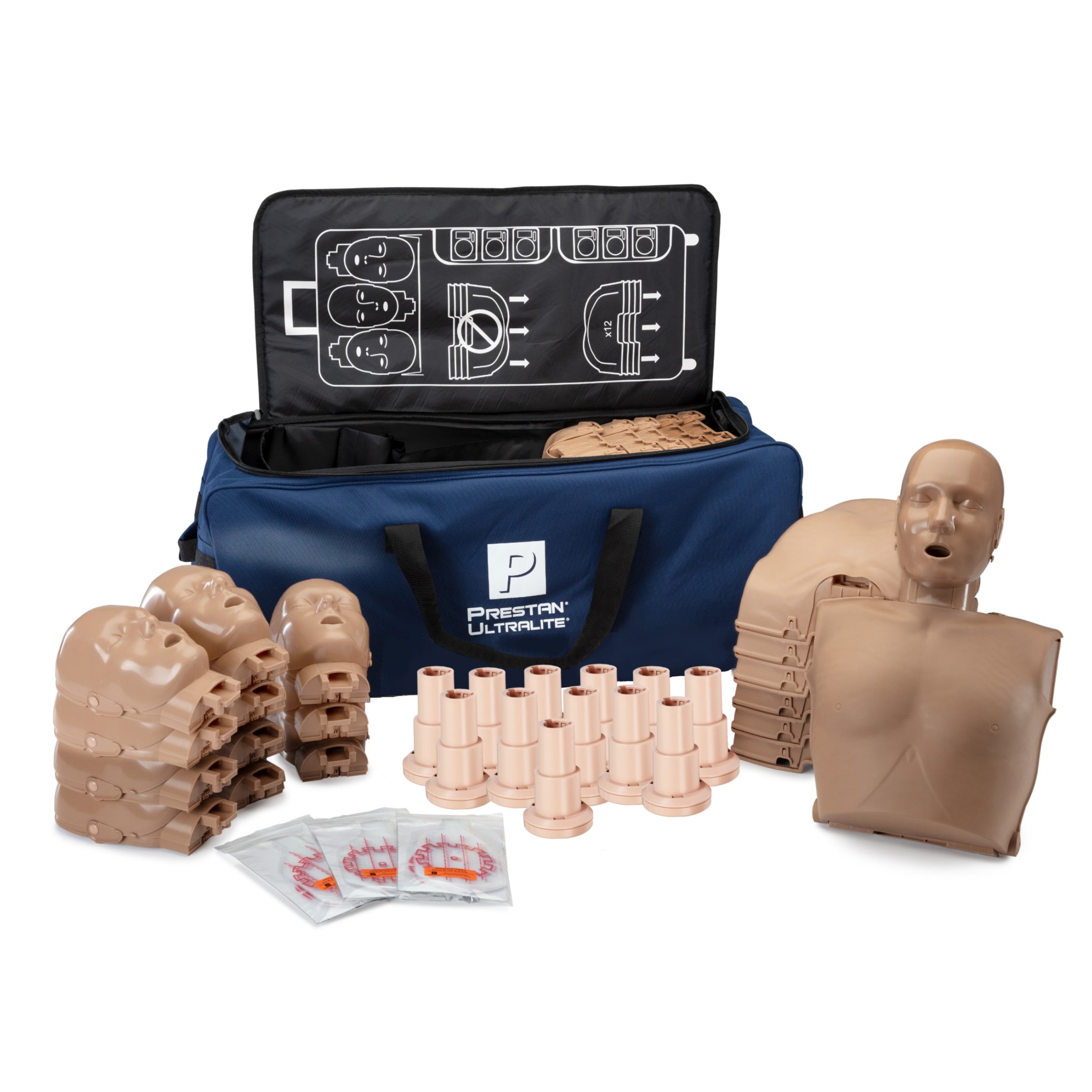 Prestan Ultralite CPR Manikins, Adult Diversity Kit 12-Pack