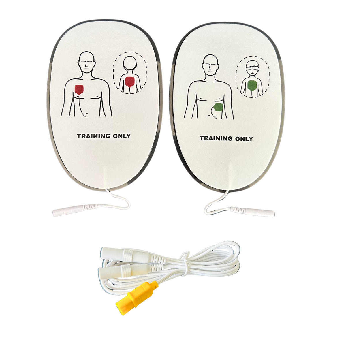 WNL AED trainer-Mini-training pads and cable only