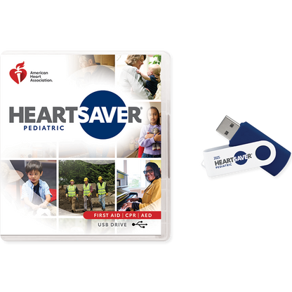 AHA heartsaver-pediatric-USB drive with case. 