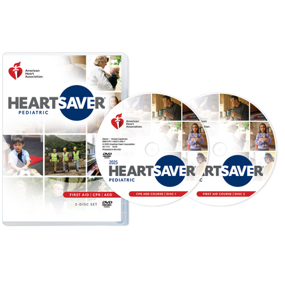Heartsaver® Pediatric First Aid CPR AED Course DVD Set, 2025