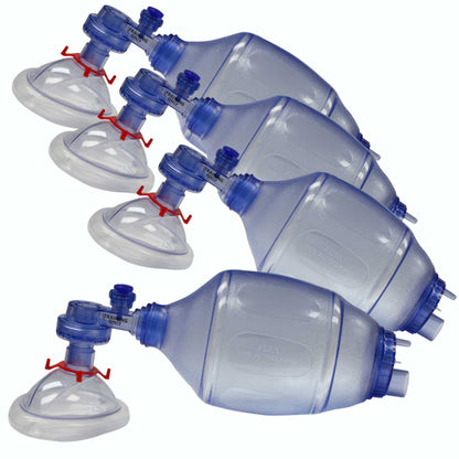 Adult/Child Training BVM 4-Pack in Mesh Bags