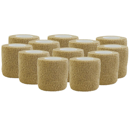 Cohesive Bandage - Self-adhering Bandage Tape-12pk
