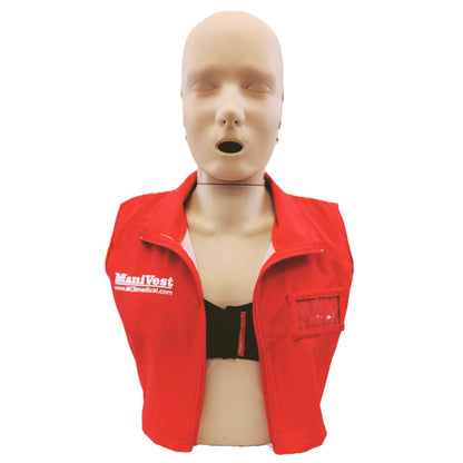 CPR Manikin & AED Trainer Kit with Feedback, Dark Tone (1 Female, 1 Male, 2 Infant, 2 AED Ultratrainers, Manikin Clothing, & Accessories)