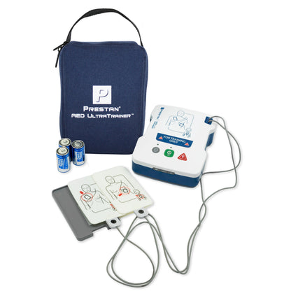 PRESTAN AED trainer- UltraTrainer- Unit with cables and training pads, batteries, and carry case