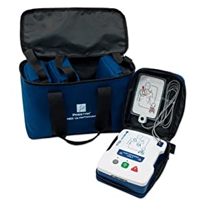 PRESTAN-Ultratrainer-4 pack AED in big carry bag, 1 unit with cables and training pads in small single carry bag