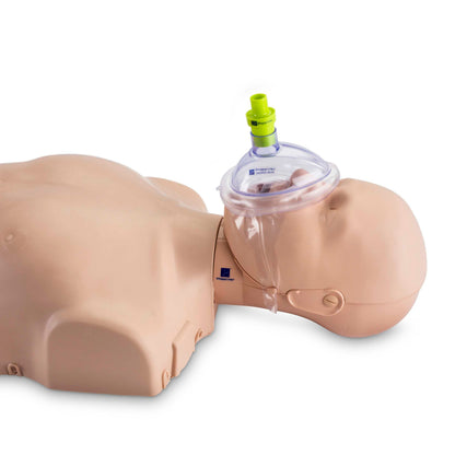 Pack of 10 ADULT Training CPR Pocket Resuscitator Masks with Valves, PRESTAN