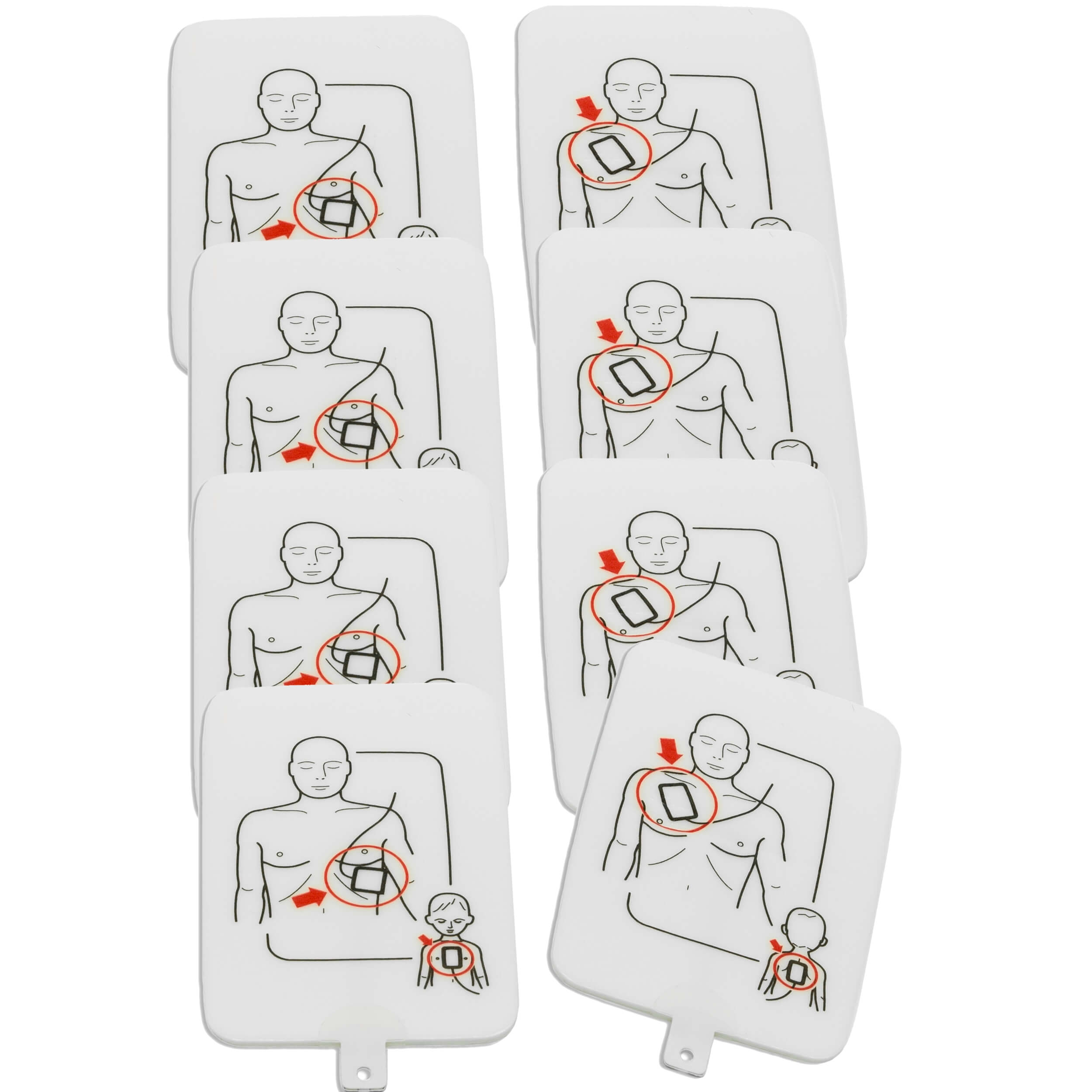 4-Pack of The AED UltraTrainer & Trainer Plus Pads (4 Sets), PRESTAN