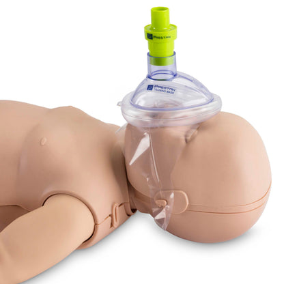 Pack of 10 INFANT Training CPR Pocket Resuscitator Masks with Valves, PRESTAN