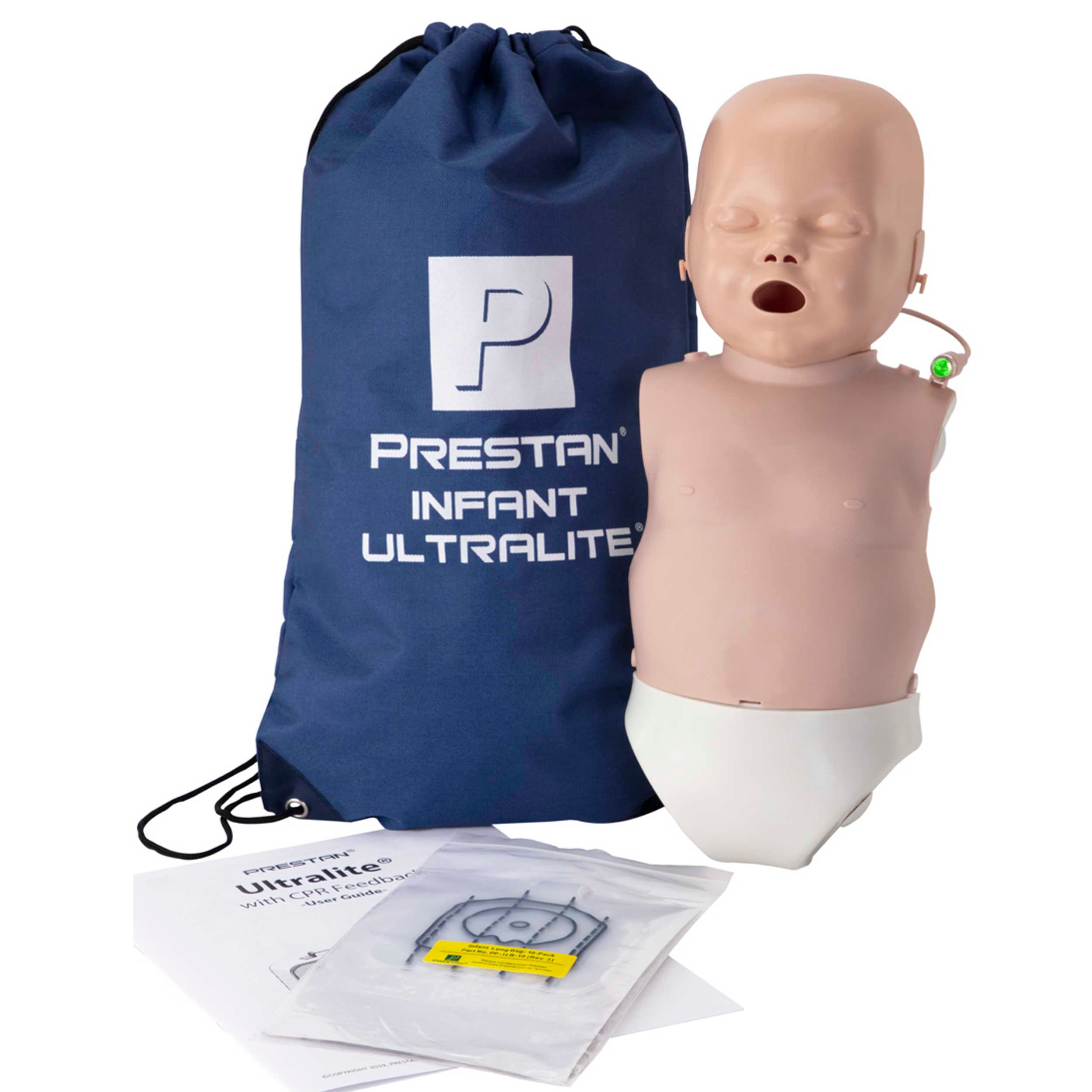 PRESTAN-Ultralite-Infant manikin with lung bags, manual and carry bag