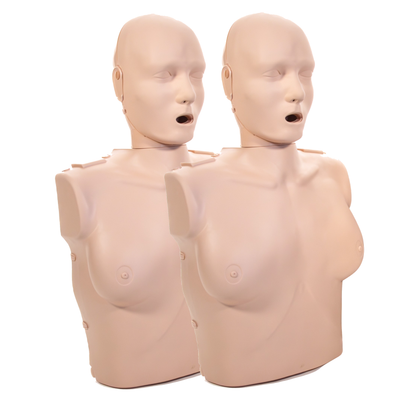 2 Female, 2 Male, and 4 Infant CPR Manikins w. Feedback, AED UltraTrainers, Carry Bag w. Wheels