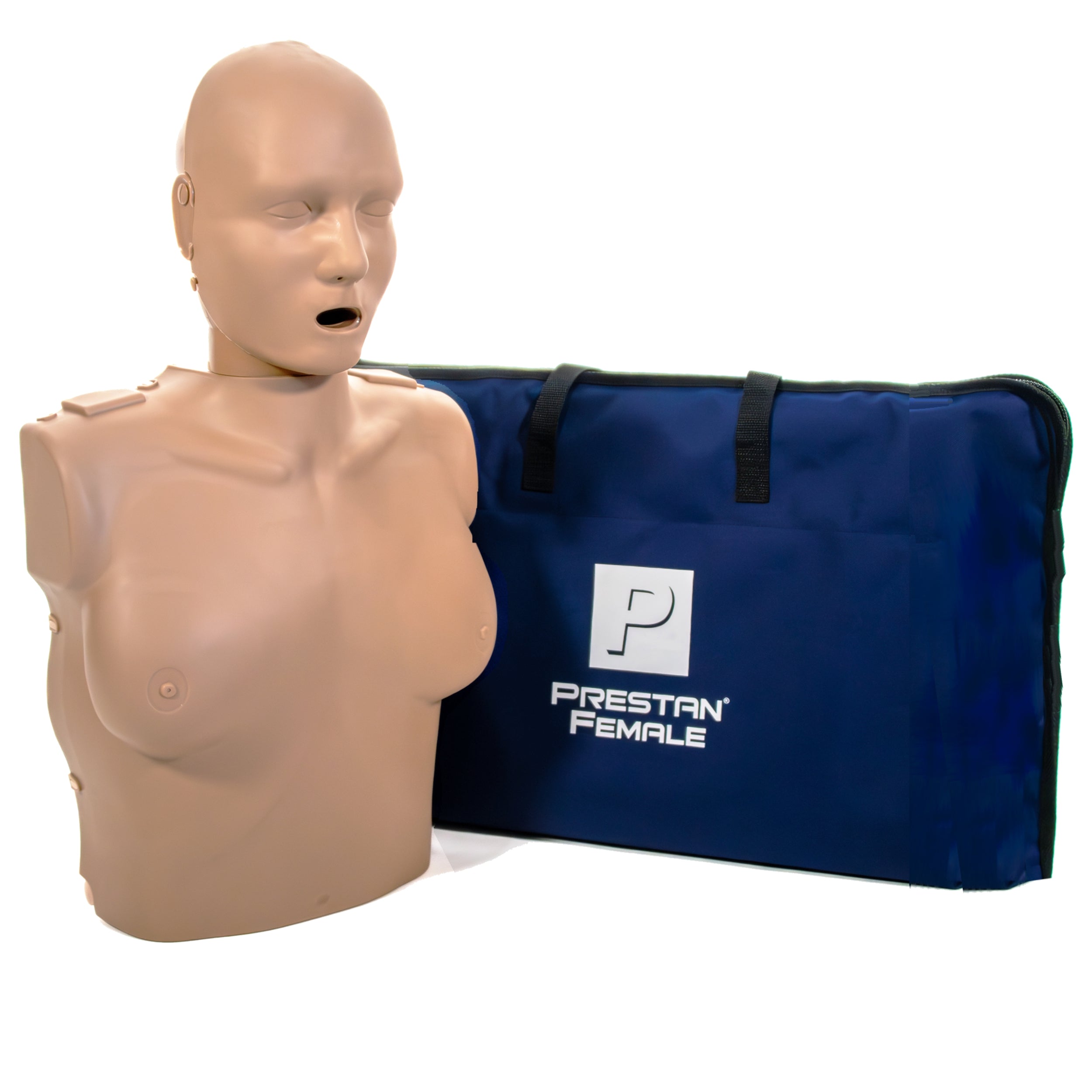 OPEN BOX - PRESTAN Adult Female CPR Manikin, with Feedback, Dark Tone, Single