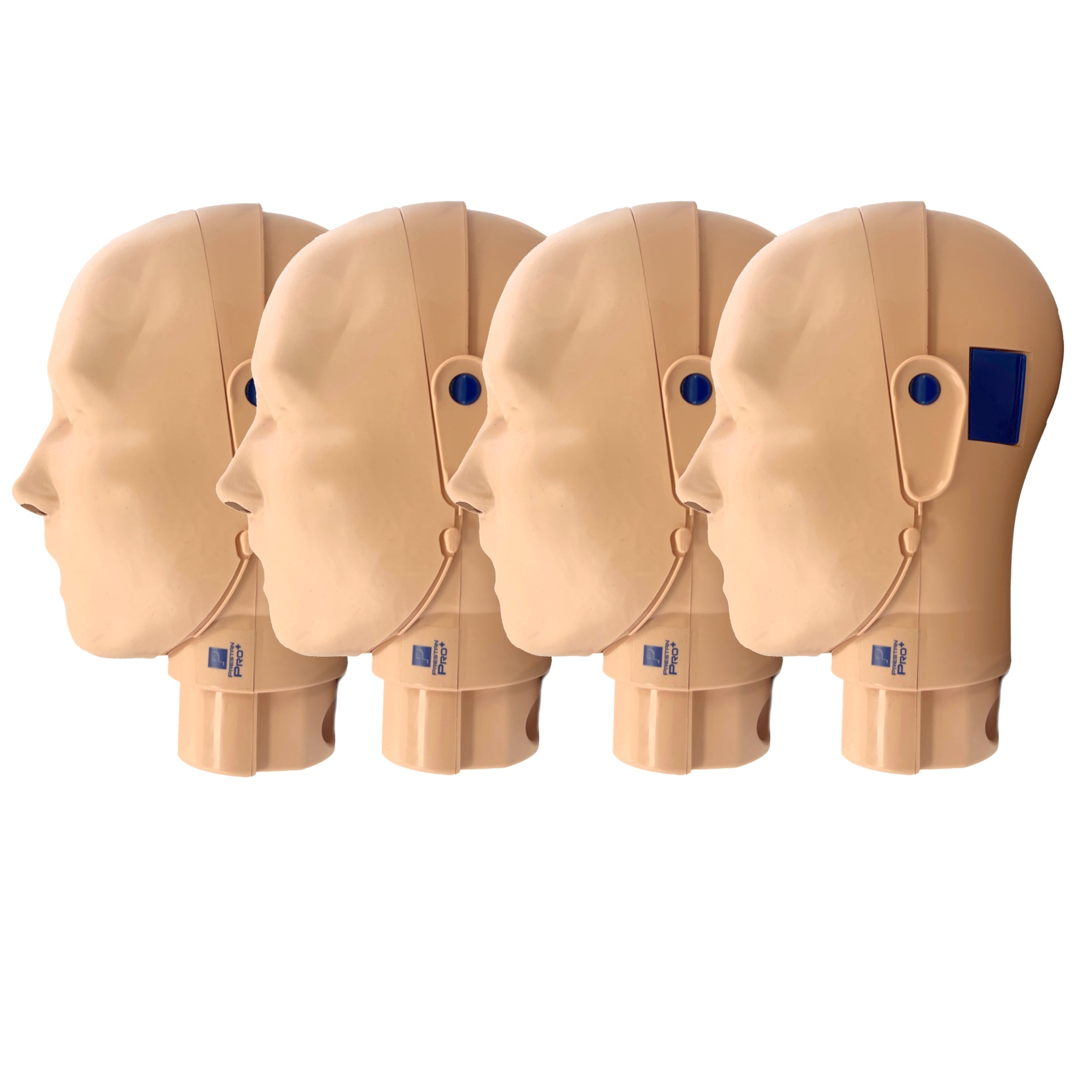 PRESTAN Adult PRO+CPR Manikin Head-Medium Skin-4pack