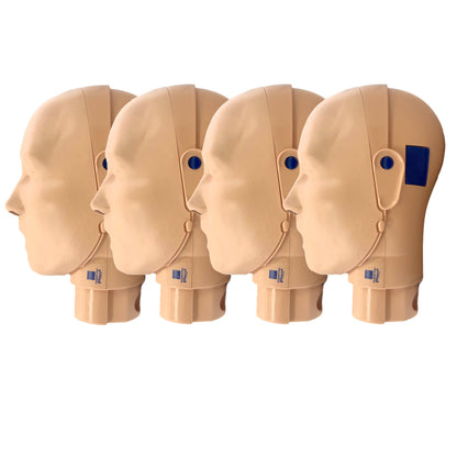 PRESTAN-Professional- 4 pack medium tone manikin head side view