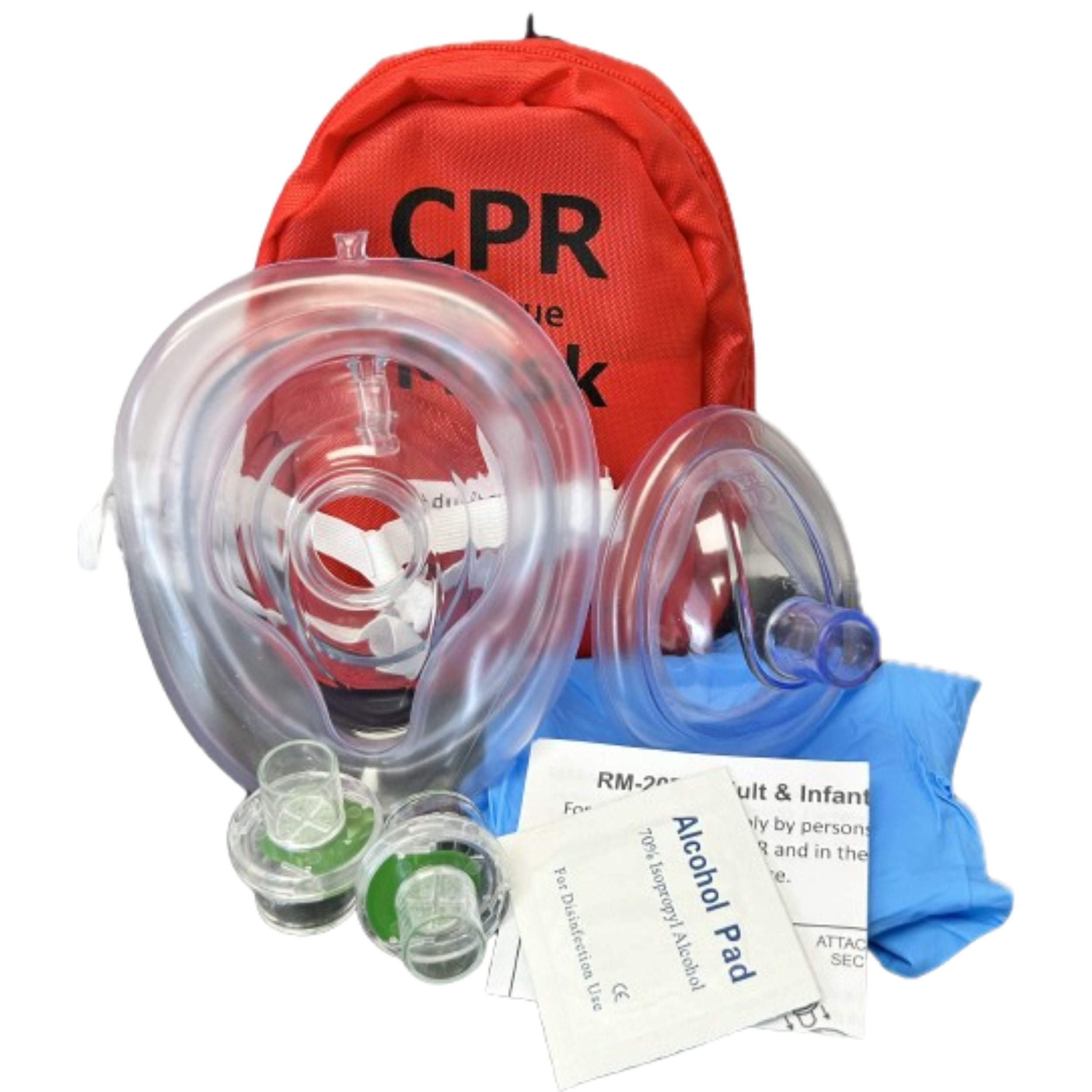 CPR Mask, Adult/Child & Infant & 2 Valves, MCR Medical