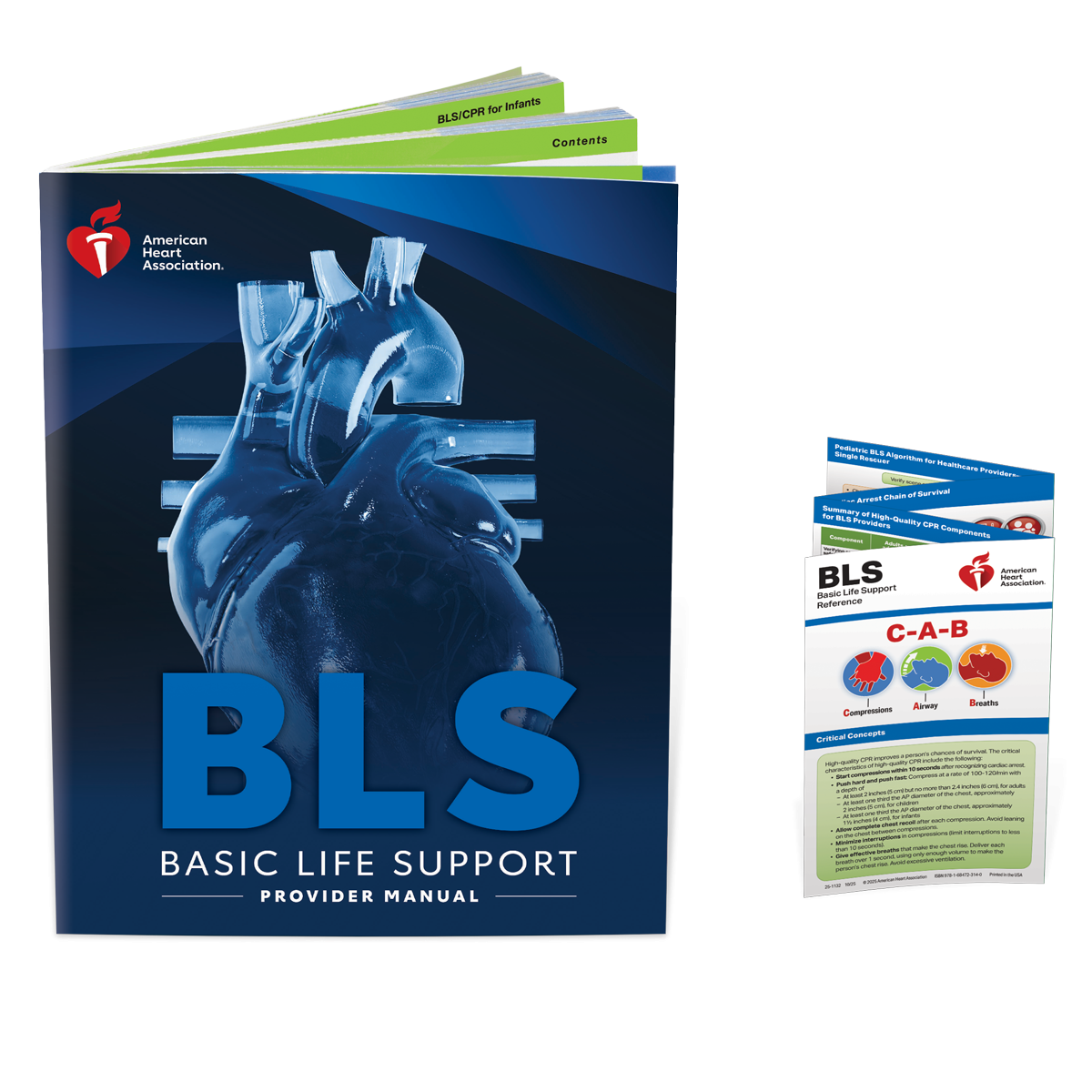 AHA-BLS-Provider manual, student with reference card