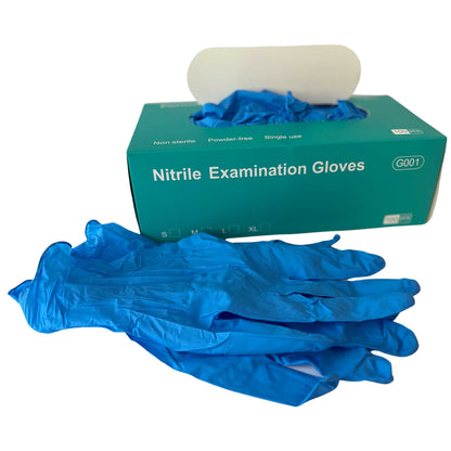 Box of NITRILE Powder Free Exam Gloves, LARGE, Purism