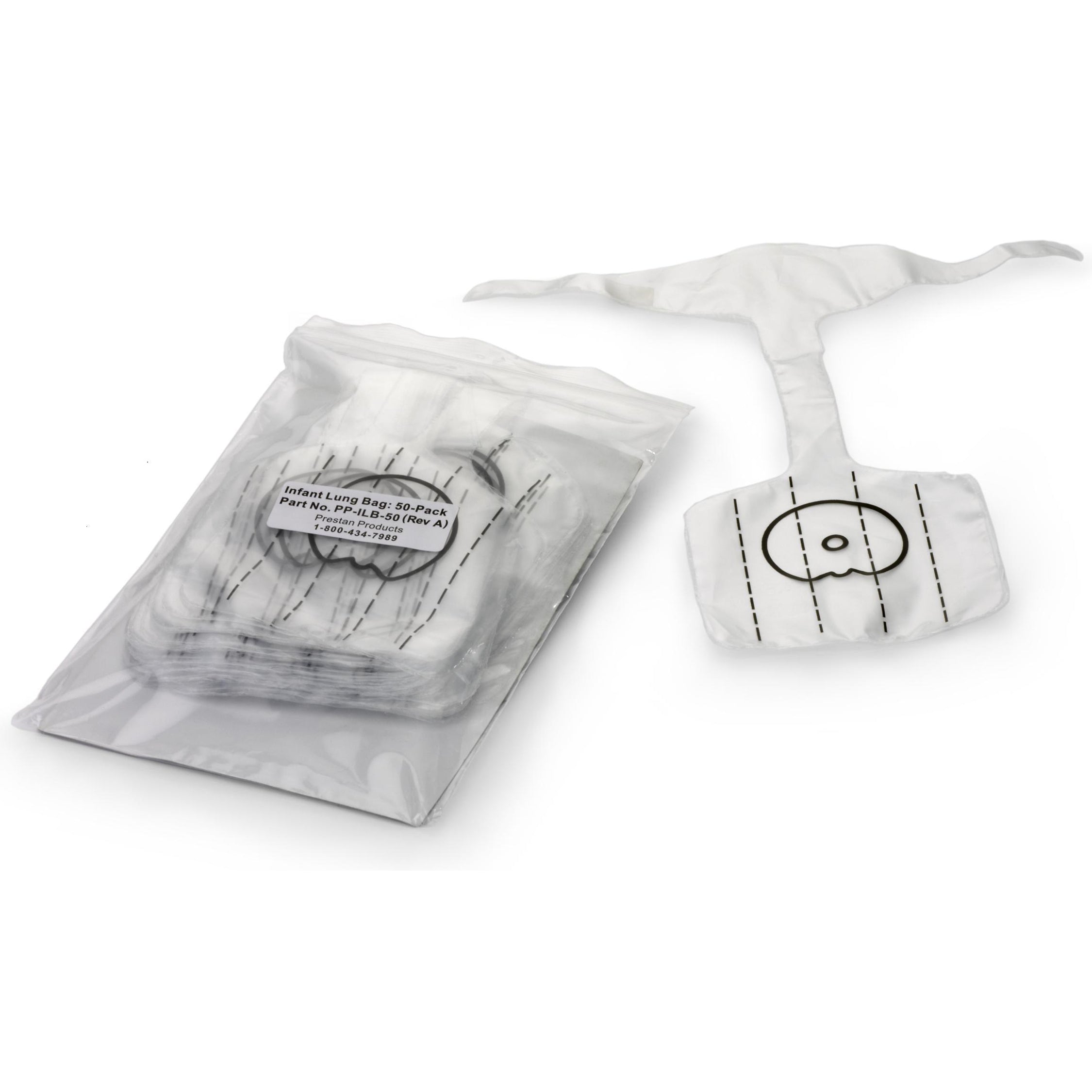 Infant 50-Pk Lung-Bags Prestan Professional # PP-ILB-50